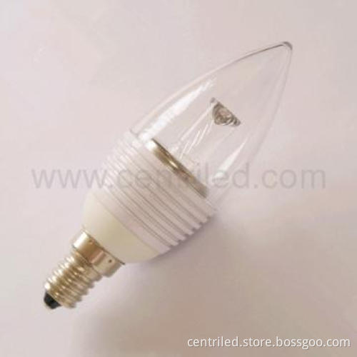 High Brightness E14 3W Candle LED Lightingbulb